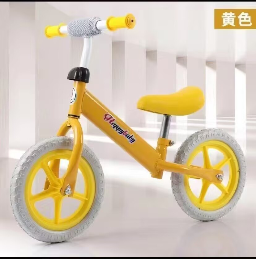 Bicicletas de equilibrio para niños sin pedal, bicicletas de dos ruedas, 12 pulgadas sin inflar para bebés pequeños, gran descuento