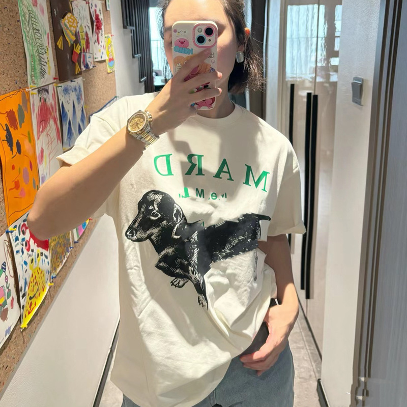 韓国マルディトレンディな半袖フラワープリントゴールドハイシルバー夏ラウンドネック純綿ルーズTシャツトップトレンディ|undefined