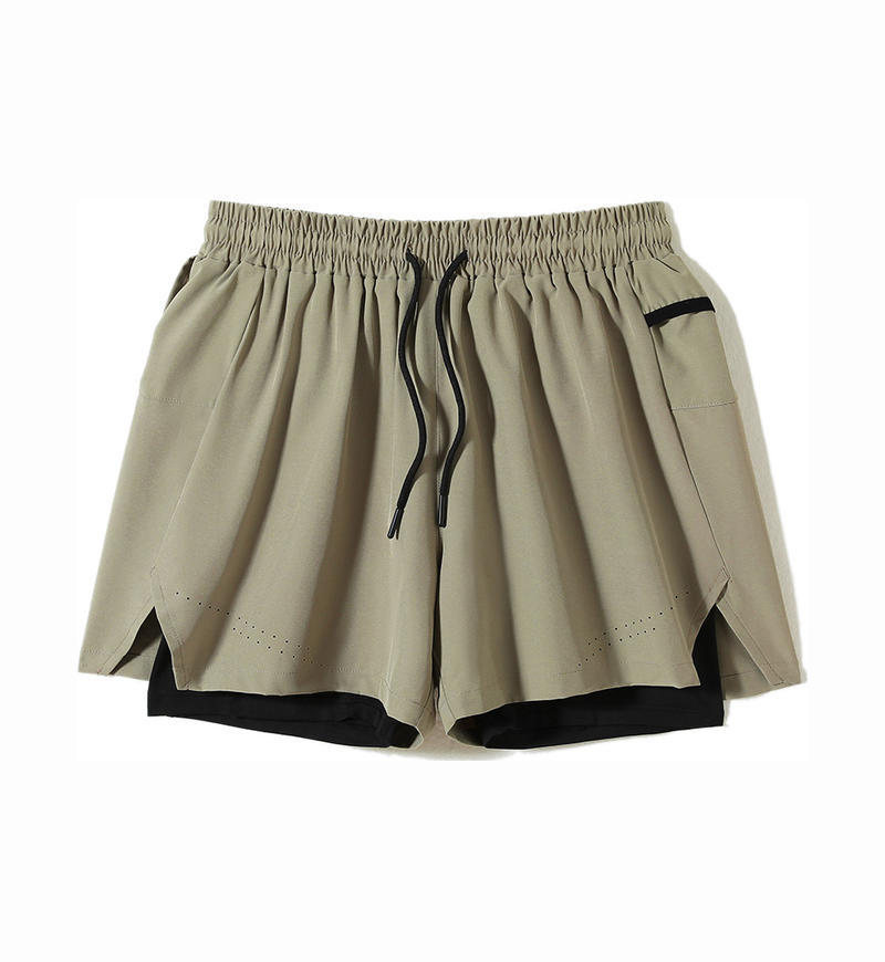 Pantalones cortos de secado rápido para hombres pantalones de maratón sueltos transpirables para revestimiento de pantalones de entrenamiento de fitness pantalones de tenis