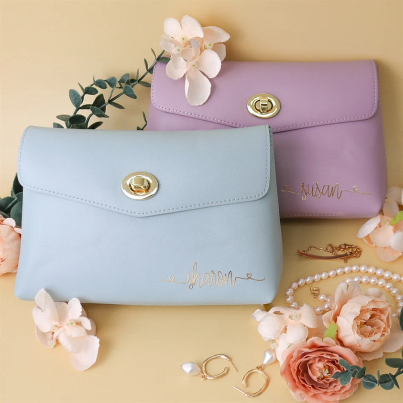 Vegetarian Leather Cosmetic Bag Convenient Travel Waterproof Cosmetic Bag, Leather Bag, Leather Wallet, Small Pouch Vegetarian Leather Cosmetic Bag Convenient Travel Waterproof Cosmetic Bag, Leather Bag, Leather Wallet, Small Pouch