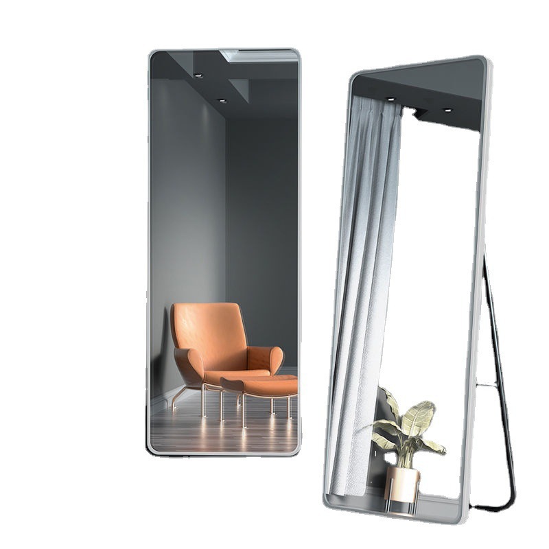 Espejo espejo de cuerpo completo tienda de ropa autoadhesiva espejo de montaje dormitorio hogar espejo vestidor de pared guardarropa espejo de piso grande