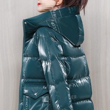 新款女棉衣秋冬季棉袄亮面休闲外套女免洗羽绒棉服羽绒潮女士