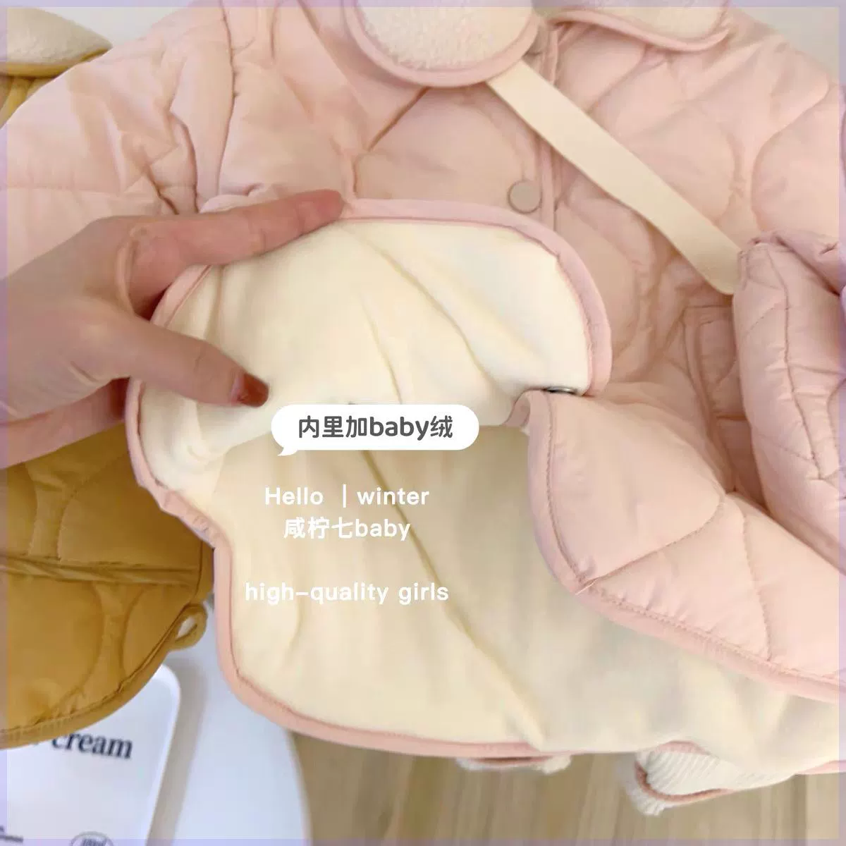 Хлопчатобумажная одежда для девочек зимний новый детский бархат хлопчатобумажная одежда