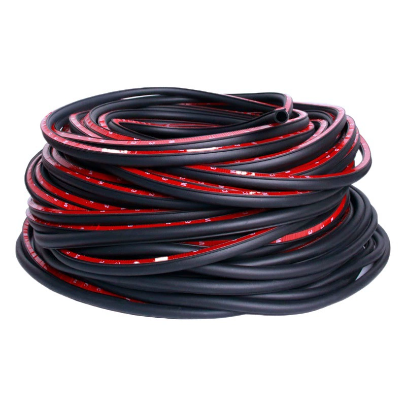 Уплотнительная лента EPDM большого размера, тип D, для грузовиков, универсальная пыле- и водонепроницаемая клейкая лента, звукоизоляционная уплотнительная лента для дверей