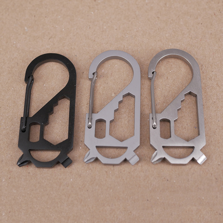 户外多功能单车工具爬山扣 弹簧钩挂扣 便携螺丝刀套装 大号M1