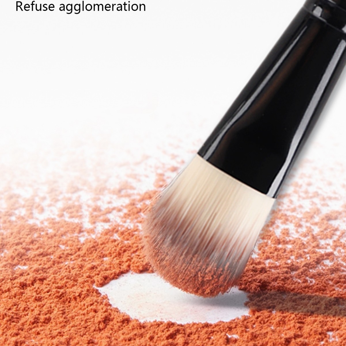 Doble cabeza cepillo de sombra de ojos de doble propósito cepillo de base de cepillo de maquillaje único herramienta de fibra suave cepillo de base de sombra de nariz cepillo de blanqueador