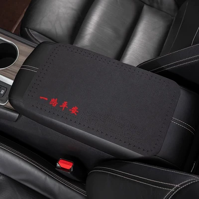 Armrest box pad – interior - topfur-armrest-mat-safe-trip-classic-black