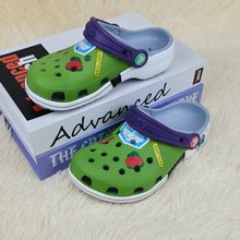 cross萌露比儿童洞洞鞋防滑凉鞋男童包头拖鞋女童沙滩鞋批发拖鞋