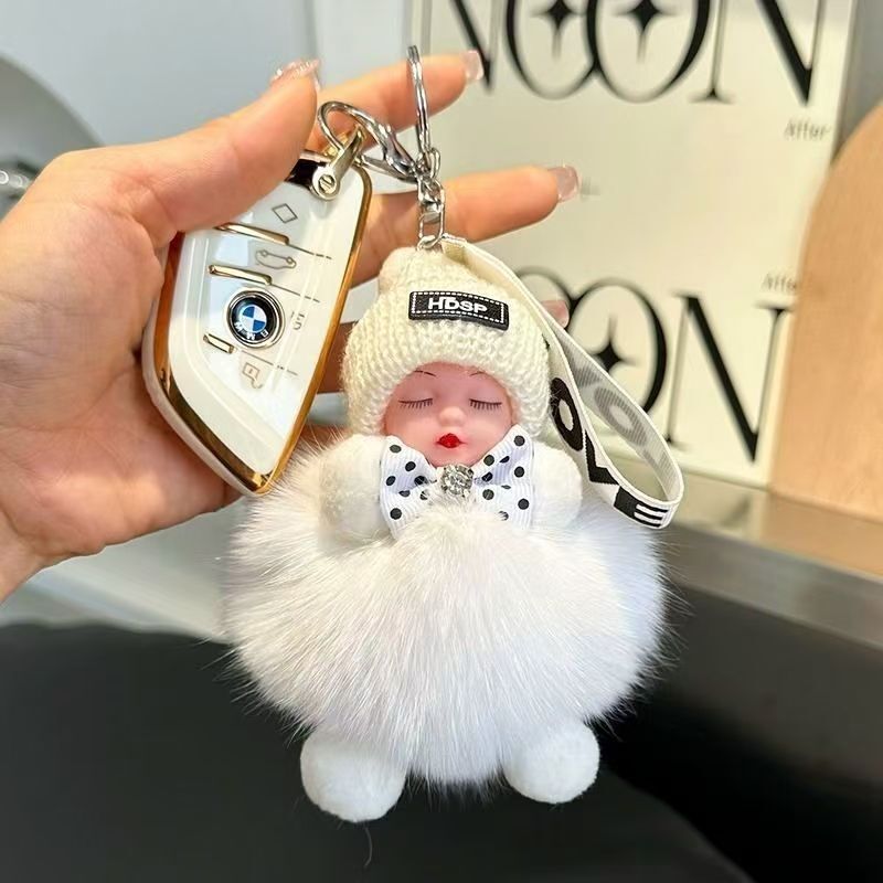 インターネット有名人の睡眠人形キーホルダーペンダントハイエンドの新しいカップル男性と女性のバッグぬいぐるみ誕生日ギフトペンダント|undefined