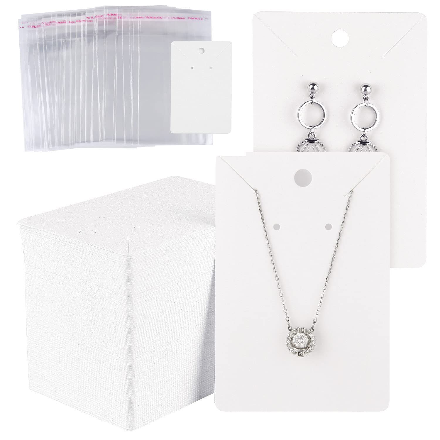 100 hojas de un paquete de tarjetas de cuero transfronterizas 6 * 9 collar en blanco tarjeta de papel joyería tarjeta de papel pendientes tarjeta de papel tarjeta de papel