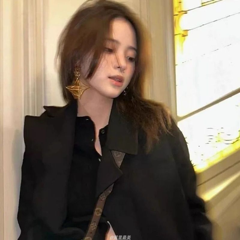 欧阳娜娜同款复古镂空菱形耳环女轻奢高级感气质耳钉个性辣妹耳饰|undefined