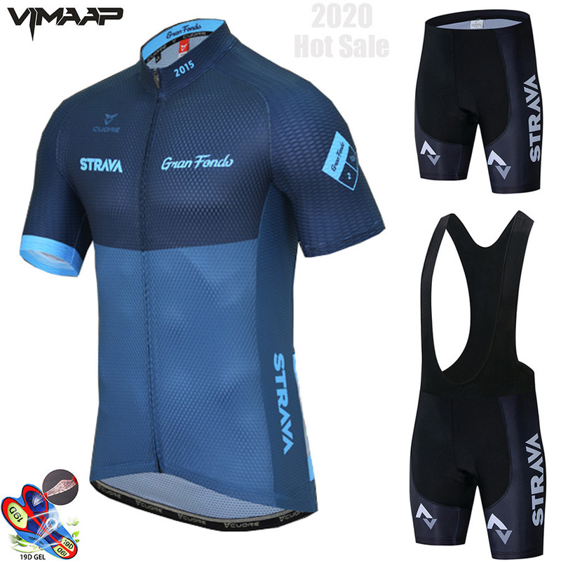 Cross-border popular Strava short-sleeved cycling clothes suit strap shorts mountain bike men's summer riding equipment Cross-border popular Strava short-sleeved cycling clothes suit strap shorts mountain bike men's summer riding equipment