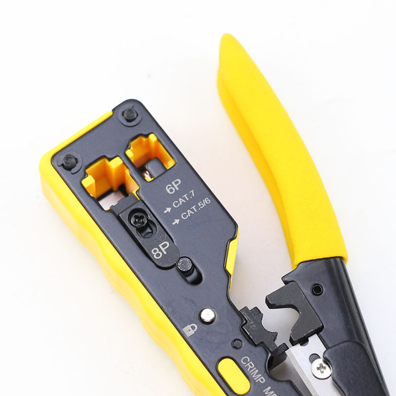 七类通孔网线钳 567类水晶头穿孔网钳燕尾水晶头电话水晶头压X20