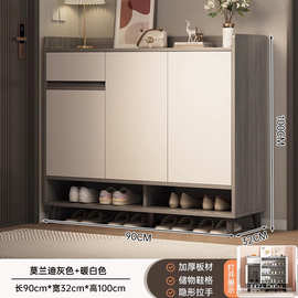 鞋柜家用门口一体现代简约客厅玄关靠墙小户型大容量收纳储物鞋架