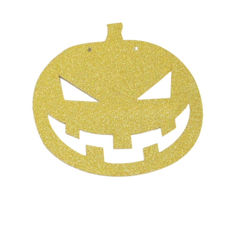 Decoración de Halloween transfronteriza araña guirnalda calabaza tirar de la bandera suministros del partido bat bandera cráneo tira brillo