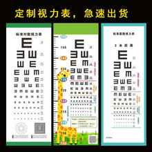 视力表国际标准视力检测图防水对数视力表挂图成人儿童测近视度数