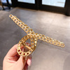 Metal retro crab pin, elegant big hairgrip from pearl, shark, South Korea, simple and elegant design
