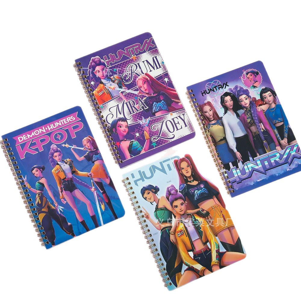 Comercio exterior venta caliente KPOP caza de brujas A5 bobina de dibujos animados estudiantes cepillo cómodo suave cuaderno de mano