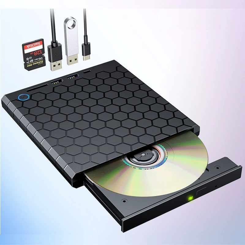 Заводская оптовая DVD-загрузка USB 3.0 пяти-в-1 многофункциональная карта оптического привода может расширить 5-в-1 внешний оптический привод