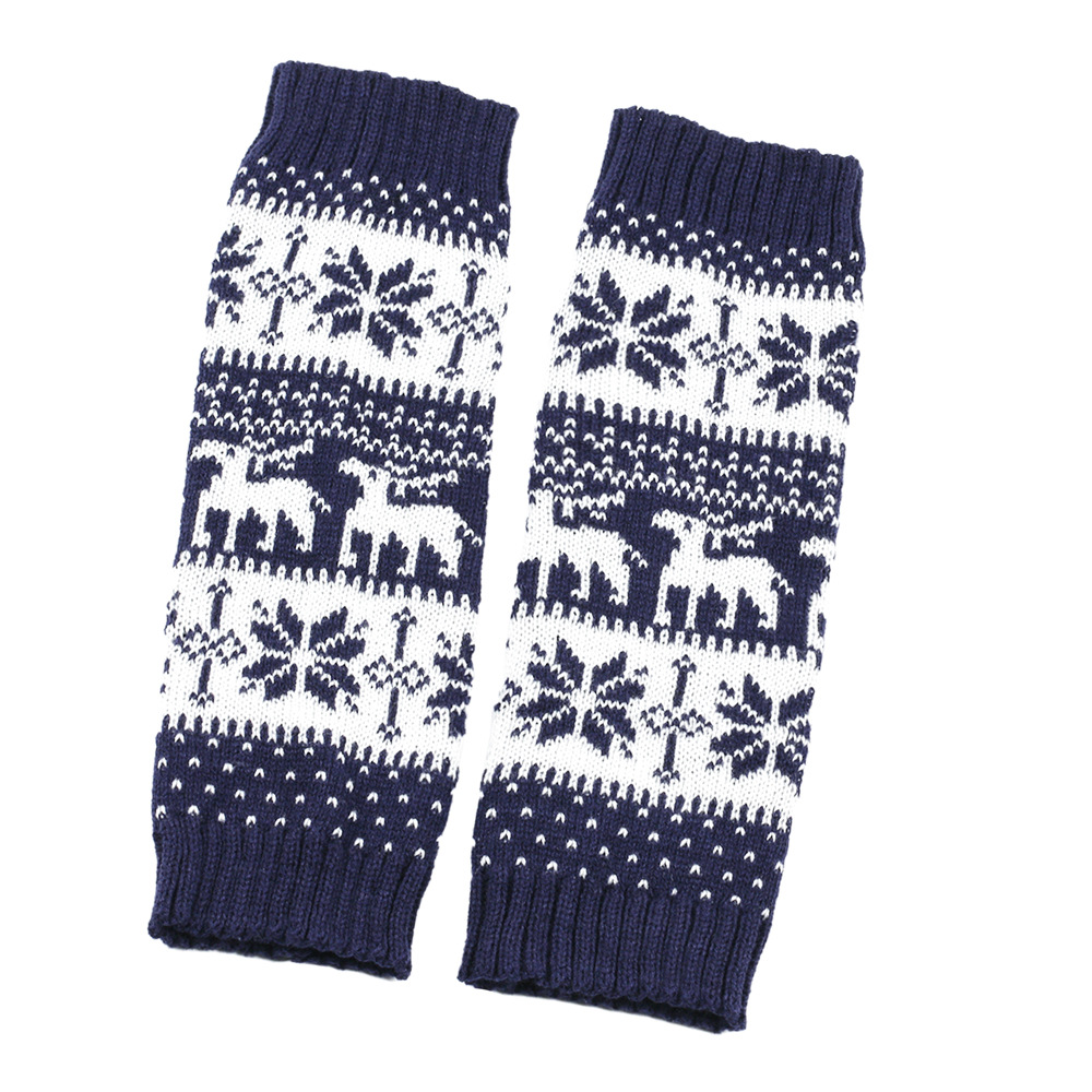 Calzini spessi calzini di Natale fiocco di neve cervo autunno e inverno copripiedi caldi calzini in pile calzini di lana lavorati a maglia leggings_voghion.com