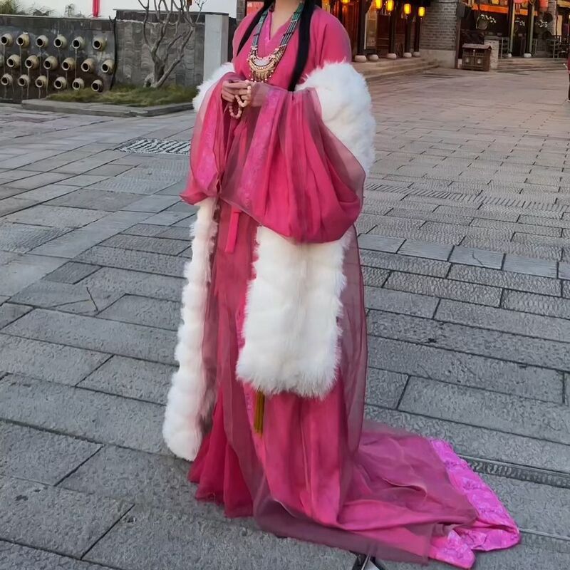 九尾狐妲己cos服战国袍汉服女超仙拖尾影楼摄影古装舞蹈演出妖娆|undefined