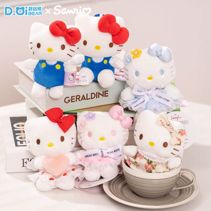 Hello Kitty, оригинальная плюшевая милая брелок-кукла, аксессуар для рюкзака