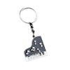 Metal keychain, epoxy resin, piano, Birthday gift