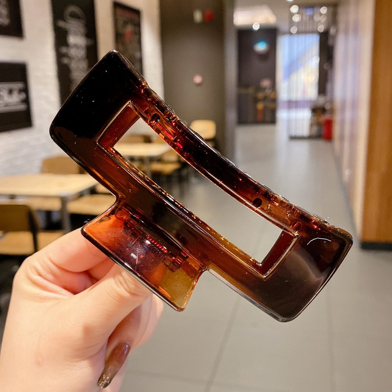 大号撞色发抓春季鲨鱼夹显发量高颜值森系发夹多巴胺儿童轻奢抓夹|undefined