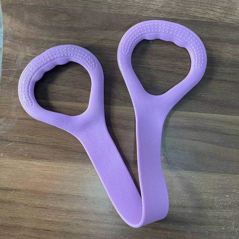 女性用肩開けと背中のトレーニング用の8の字テンショナー、家庭用ヨガストレッチベルト、背中のシリコン厚みのある弾性ロープ|undefined