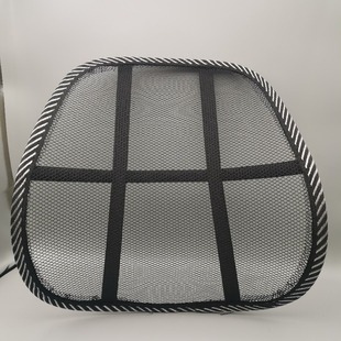 工廠批發汽車腰靠黑色網布透氣腰靠辦公椅腰靠 車載腰墊 護腰靠墊