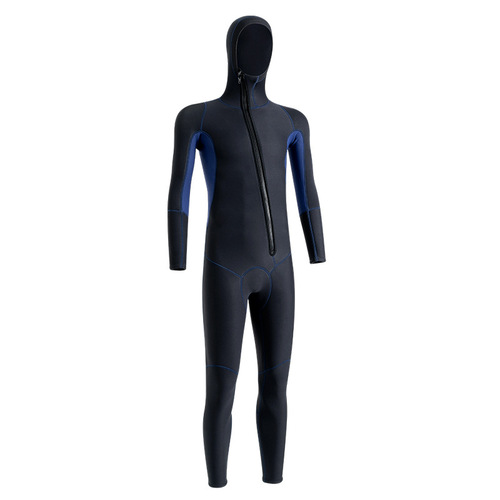 3MM Hooded Dive Suit for Men, Winter Warm Swimming Suit, Cold-Resistant Wetsuit for Surfing, Snorkeling One-Piece Diving Suit for Women