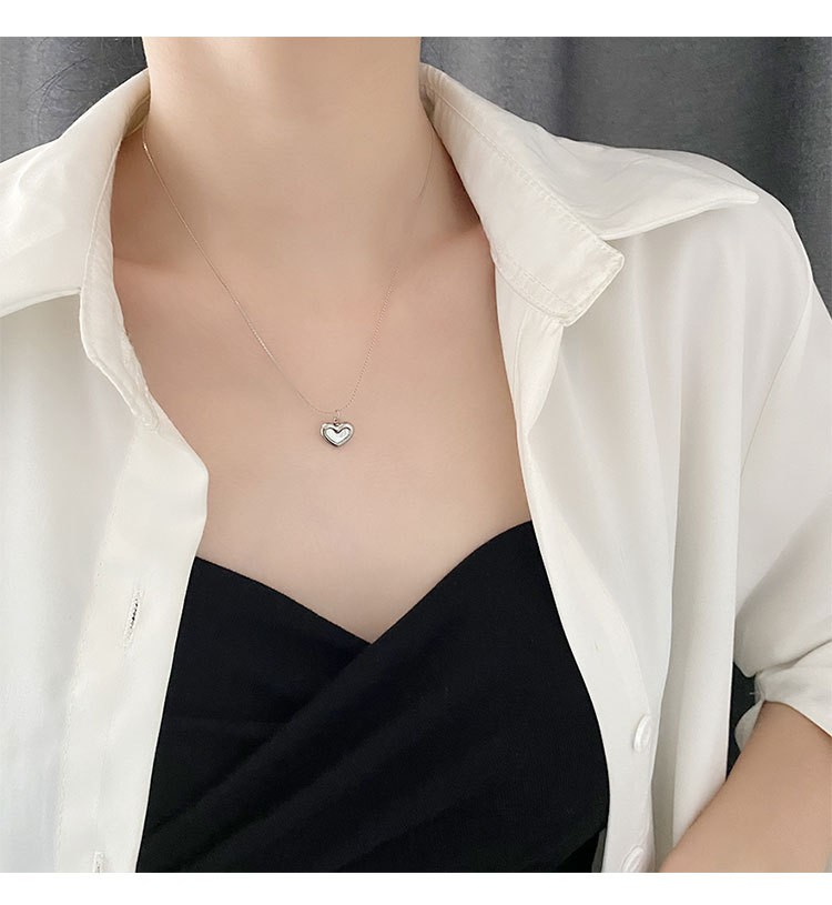 Daily Occasion Real Gold Plated Heart Shape 304 Stainless Steel Fashion Waterproof Non Tarnish Necklace