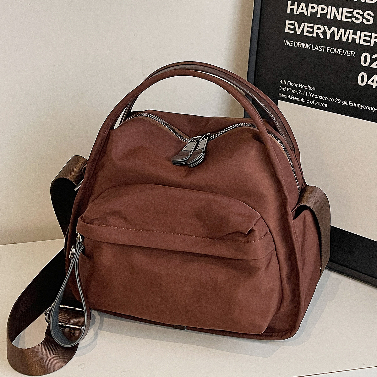 Women's Large Capacity Lightweight Nylon Crossbody Bag, Casual Handbag, Versatile Shoulder Bag For College Students, Class And Commuting - Thumbnail 8