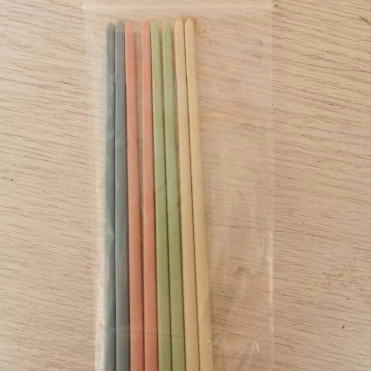 Пшеничная солома Пищевые стебли Палочки для еды На открытом воздухе Кемпинг Бытовая квадратная длина в Корейском стиле 23 см Нескользящие палочки для еды Пшеница