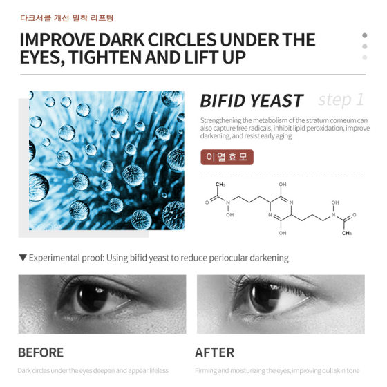 Korea delventh Caffeine Eye Cream Polypeptide Repair Eye Bag Dark Circle Tighten Eye Cream Genuine Wholesale