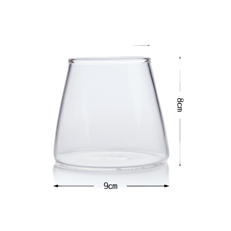 Jinbaijia borosilicato Fuji montaña vidrio creativo red rojo hogar whisky cerveza jugo bebida taza