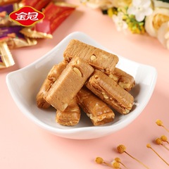 Golden Crown Nuts Toffee Candy 500g Bulk Packing Wedding Celebration Candy Leisure Snack Hunger Satisfaction High-Value Candy Wholesale