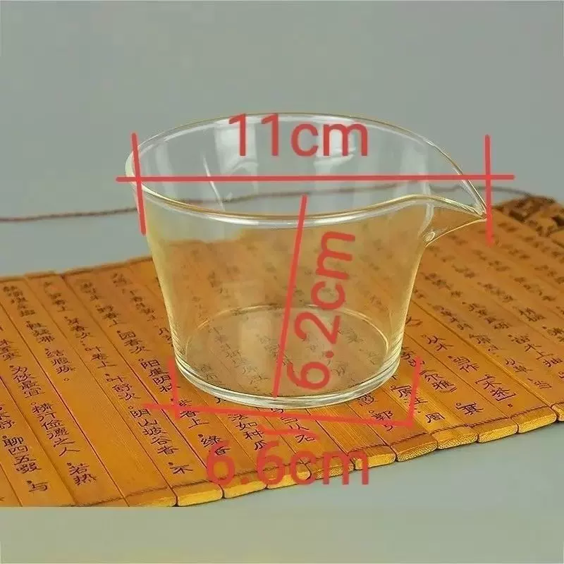 耐高温加厚高硼硅玻璃公道杯分茶杯茶海透明玻璃水杯泡茶器爆款