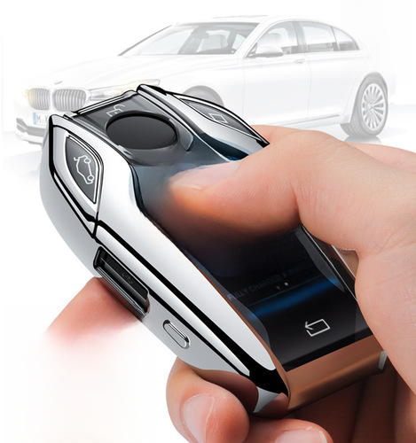 BMW 7 Series Key Case Compatible with 740, New 5 Series 530L, 6 Series GT Cars, x3 Liquid Crystal TPU Car Key Fob Case