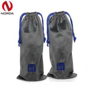 Explosions Super Soft Velvet Fabric Bag Jewelry Bag Embroidered Logo High-end Velvet Wig Storage Bag