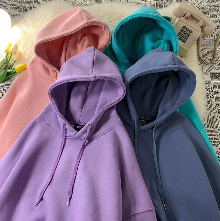 Цветная толстовка с капюшоном, Мужская на весну и осень, Модный повседневный спортивный топ, свободная универсальная бархатная Толстая куртка с длинными рукавами