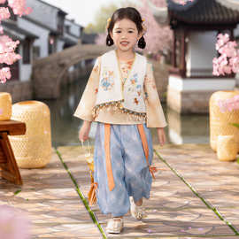 新款女童汉服超仙儿童2026古装中国春秋唐装古风中式异域套装批发