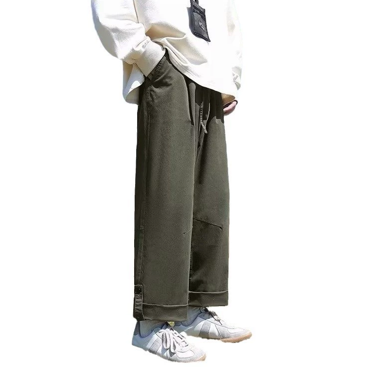 Прилив, демисезонные японские модные брюки, oversize, свободный прямой крой