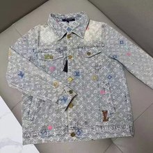 网红同款美式新款街头水洗做旧牛仔衣服大码男装宽松潮牌夹克外套