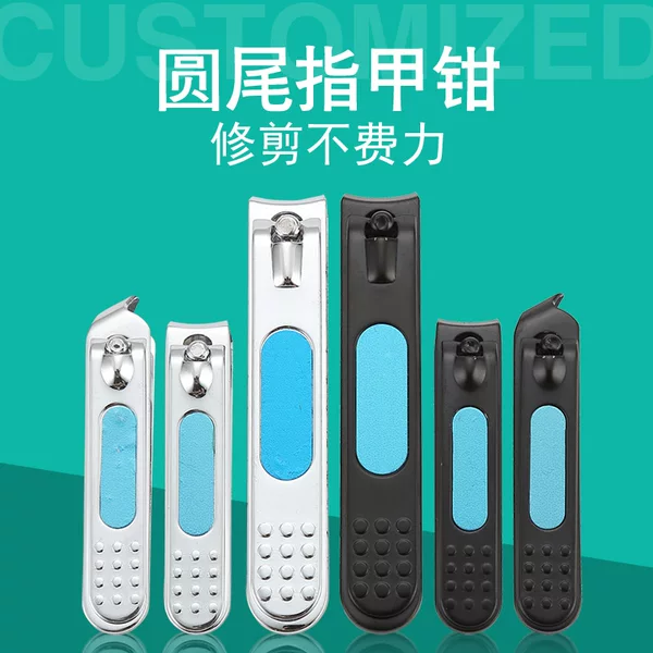 Creative nail clippers with thwarted nail clippers secondary opening black nail clippers sharp thick nail clippers portable nail clippers