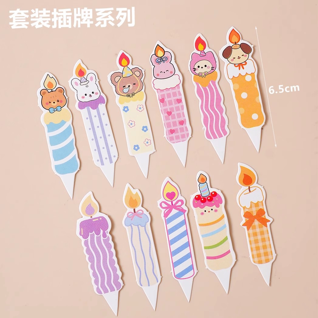 Celebritad en línea ins amor osos decoración de pastel de bandera dibujos animados HBD niños feliz cumpleaños postre vestido plugin