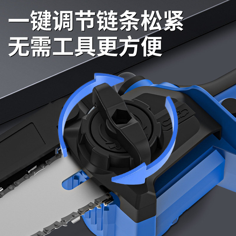鹿班无刷锂电锯便携式伐木修枝锯充电式家用电链锯迷你锯跨境专供|undefined