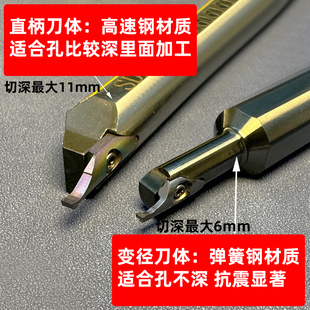 Small Inner Hole End Face Grooving Tool Holder Small Diameter End Face Grooving Tool Large Depth Dpcr200/250/300Mifr08150