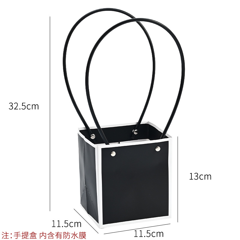 Bolso especial transfronterizo para flores, descuento al por mayor, bolsa trapezoidal de papel kraft impermeable, bolsa de embalaje de regalo, bolsa de ramo