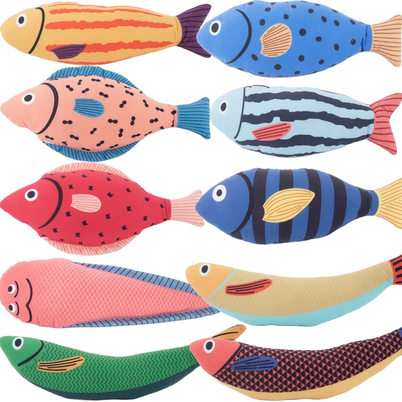 Кошачья игрушка Мята Привет, имитация рыбы, чтобы снять скуку, домашние животные